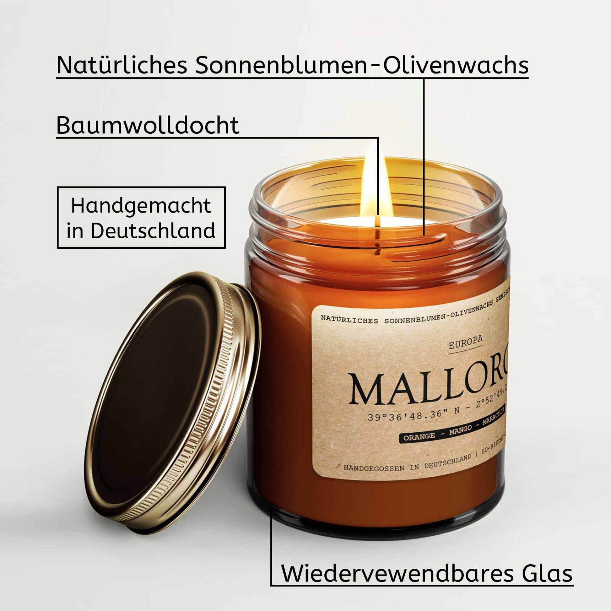 London Duftkerze - weißes Patchouli | helles Amber | Kaschmirholz-3